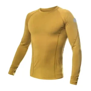 Functioneel T-shirt met lange mouwen voor heren Sensor Merino Air Mustard S Weekendaanbieding