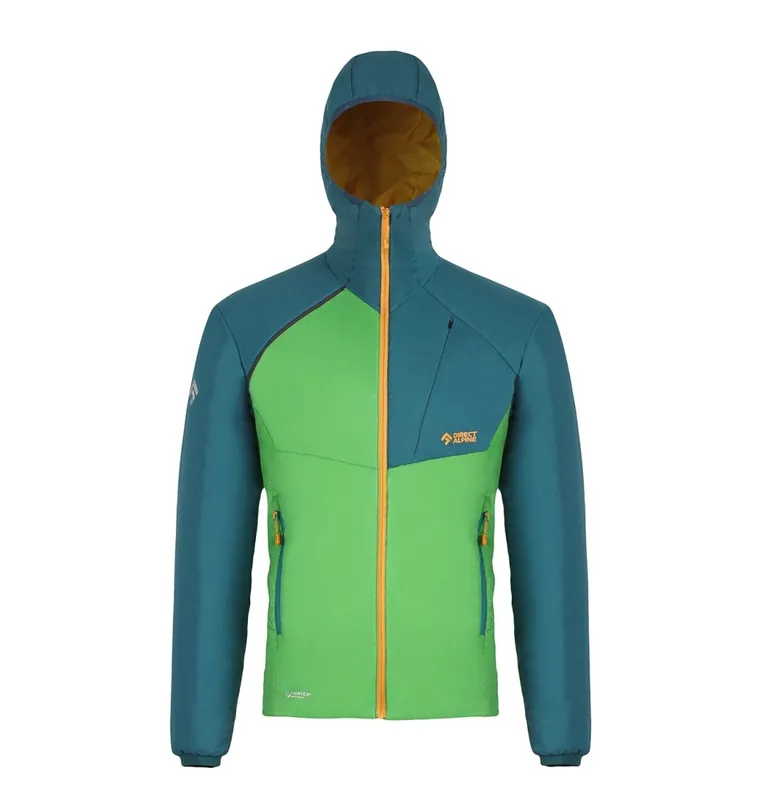 Heren geïsoleerde jas Direct Alpine Uniq groen/smaragd M Betaalbaar