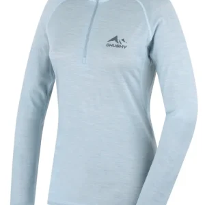 Exclusieve Aanbieding Functioneel merino T-shirt voor dames Husky Merow Zip L faded mint XS