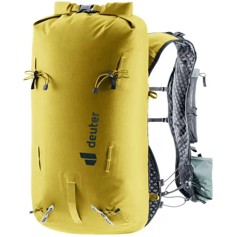 Bergbeklimmersrugzak Deuter Vertrail One maat 16L Kurkuma/blauwgroen Populair