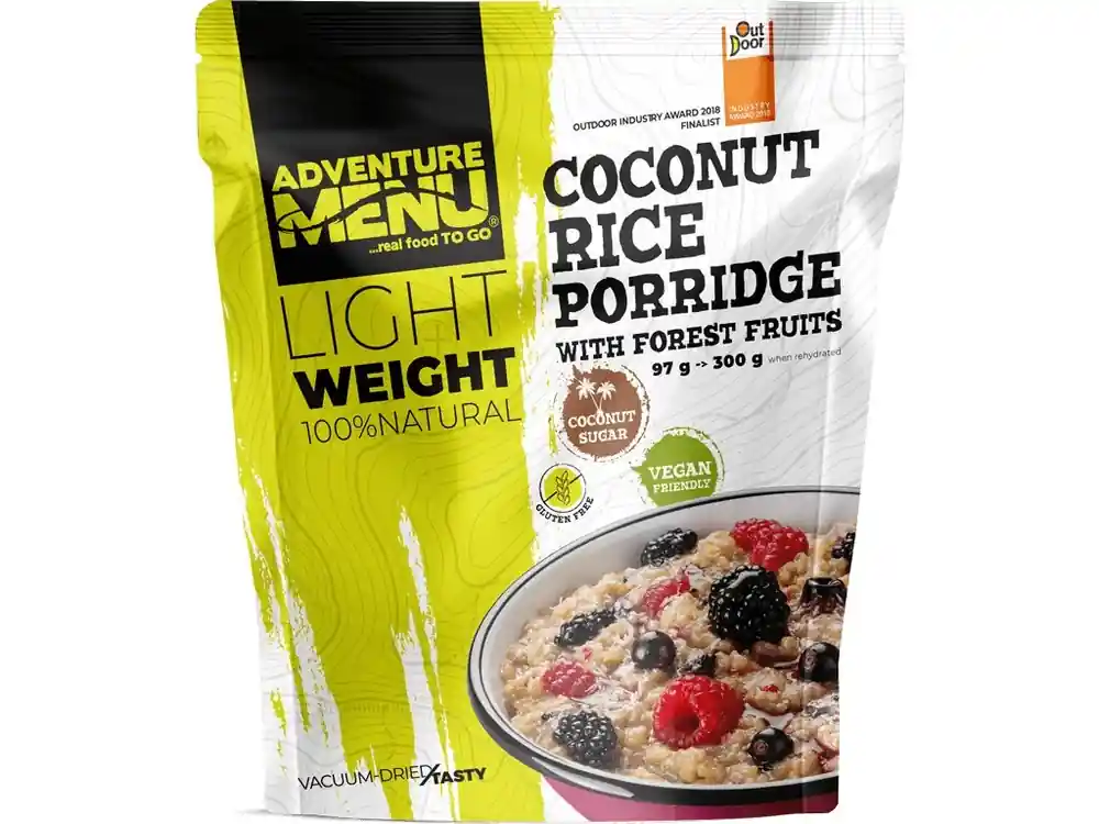 Adventure Menu Rijst-kokospap met bosvruchten Exclusieve Aanbieding