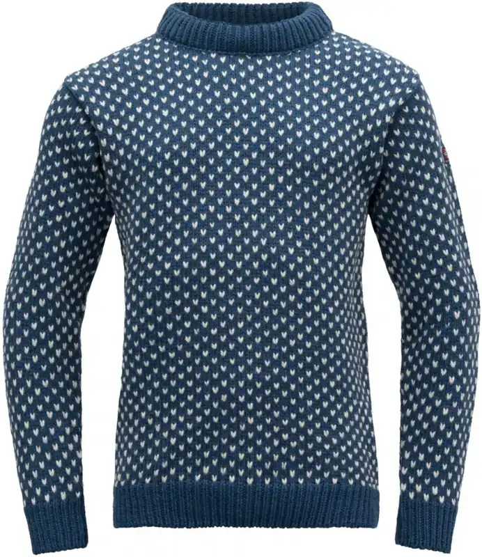 Unisex trui Devold Nordsjo Wol marineblauw S Must-Have