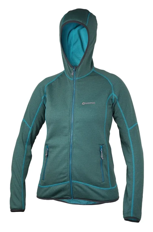 Speciale Aanbieding Damesjas / sweatshirt Warmpeace Rigby Lady Turquoise groen XS