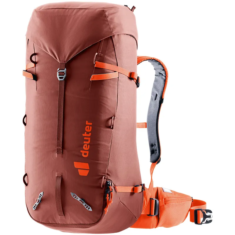 Bergbeklimming expeditie rugzak Deuter Gids 34+8L Redwood-papaya Fabrieksprijs