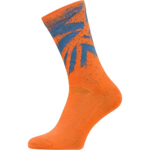 Alleen Vandaag Hoge fietssokken Silvini Nereto oranje-blauw 36-38