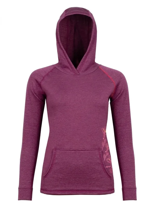 Dames sweatshirt High Point Moa Merino Lady Hoody magenta XS Op = Op