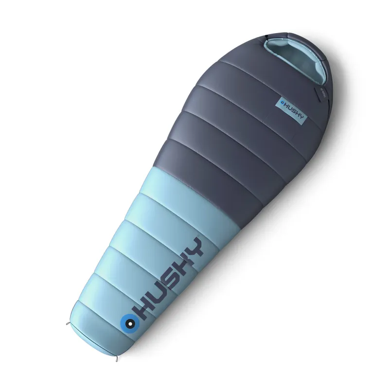 Donzen slaapzak Husky Drape blauw Gratis Retour
