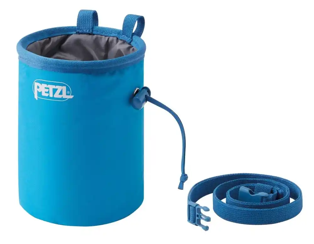 Koop Vandaag Magnesium zakje Petzl Bandi Helderblauw