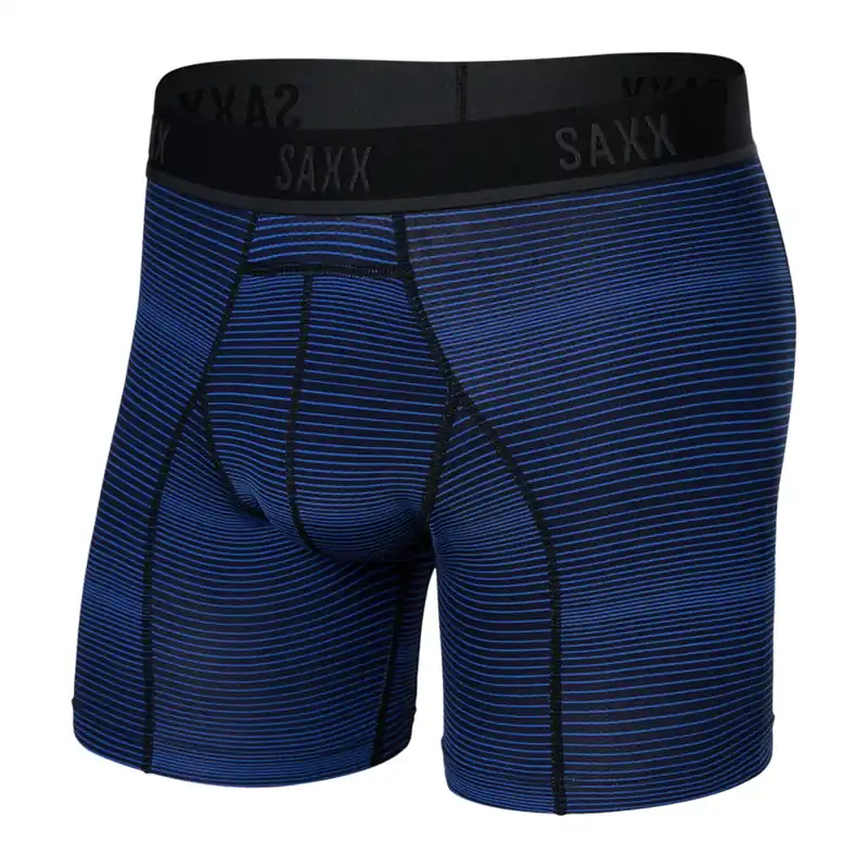 Heren Saxx Kinetic Light-Compression Mesh Boxer Brf Variegated Stripe-Blauw S Express Levering
