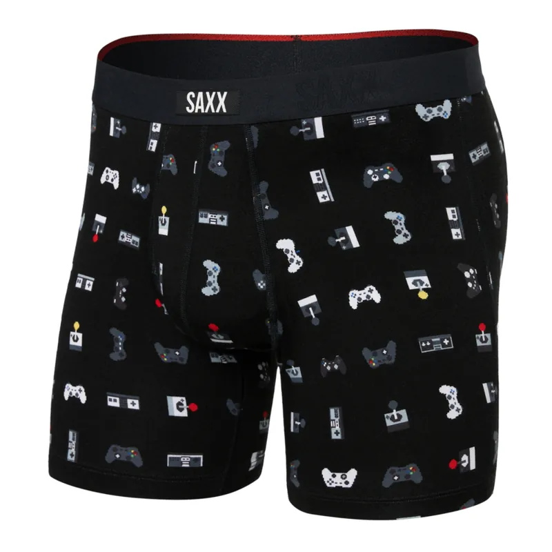 Koop Vandaag Herenboxershort Saxx Vibe Xtra Boxershort Fly Gamer-Zwart S