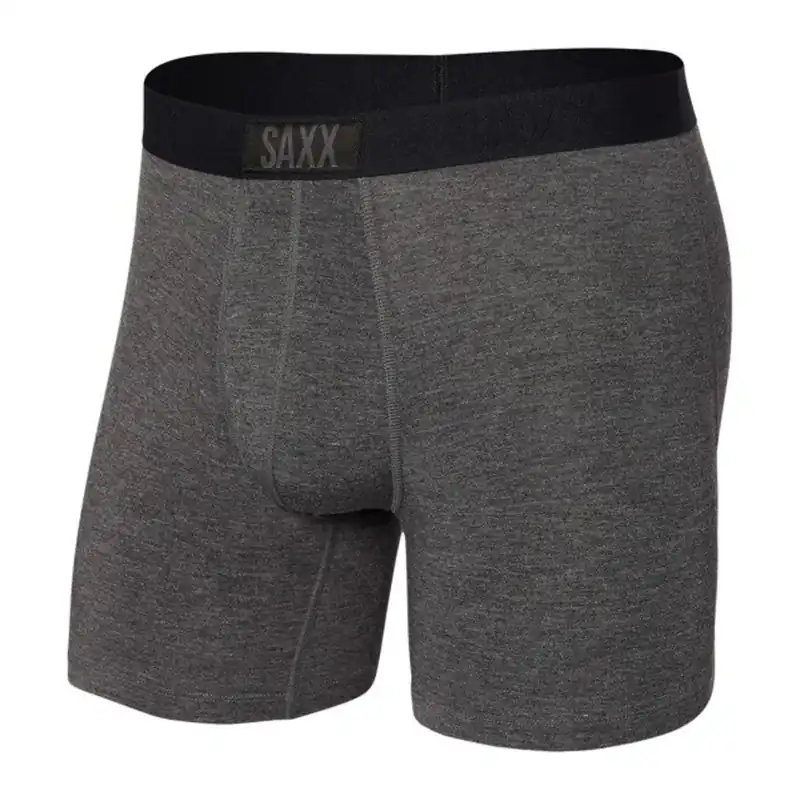 Populair Herenboxershort SAXX Vibe Super Soft Boxer Brief grafiet heide S
