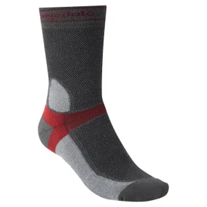 Heren fietssokken Bridgedale MTB Summer Weight T2 Coolmax Sport Boot donkergrijs/lichtgrijs 36-39 Speciale Aanbieding