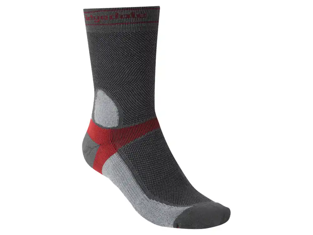 Heren fietssokken Bridgedale MTB Summer Weight T2 Coolmax Sport Boot donkergrijs/lichtgrijs 36-39 Speciale Aanbieding