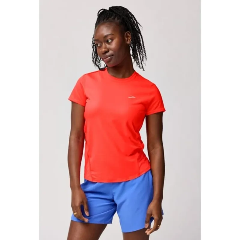 Dames T-shirt Brooks Sprint Free Korte Mouw 3.0 roze XS Betaalbaar