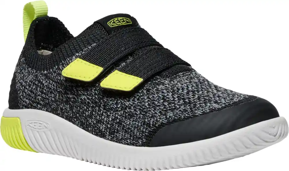 Kinderschoenen op blote voeten Keen KNX Knit DS Kinderen/jeugd zwart/teunisbloem 24 Actieprijs