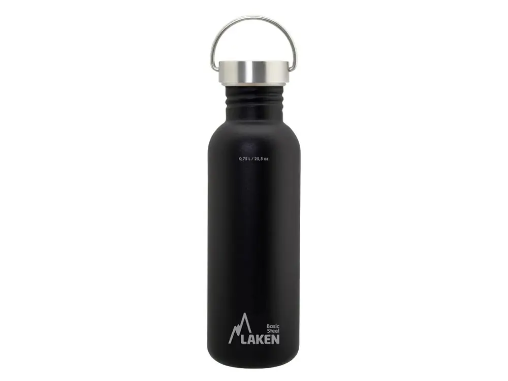 LAKEN Flesstaal Basic Vintage 750 ml zwart Dagaanbieding