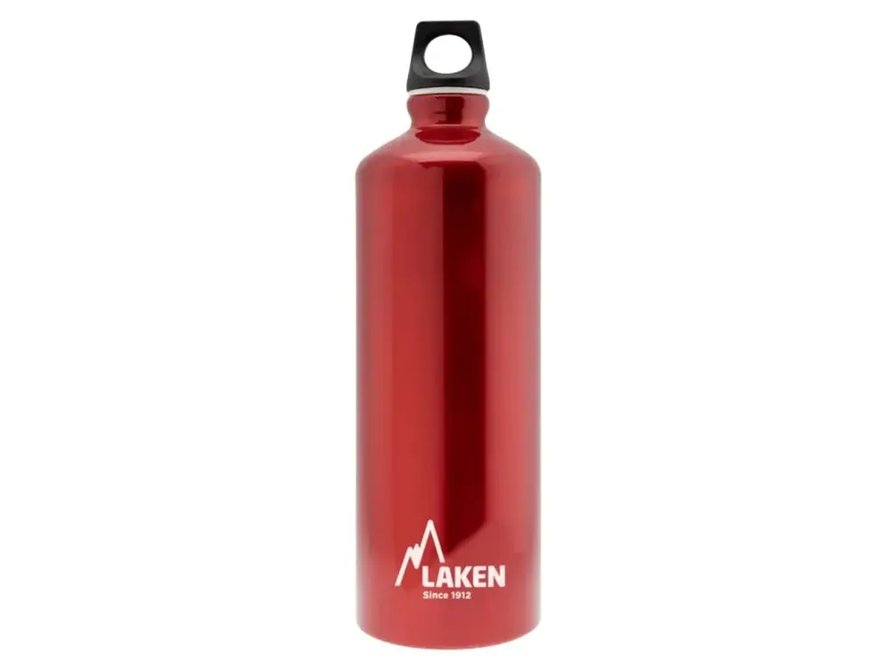 Favoriet LAKEN Aluminium fles Futura 1000 ml rood