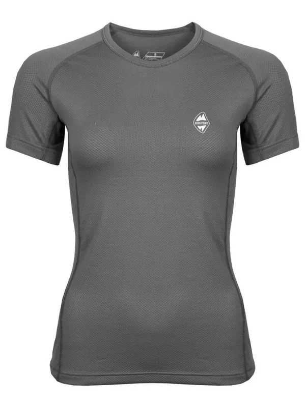 High Point Code 2.0 SS Lady donkergrijs functioneel T-shirt voor dames S Beperkte Voorraad