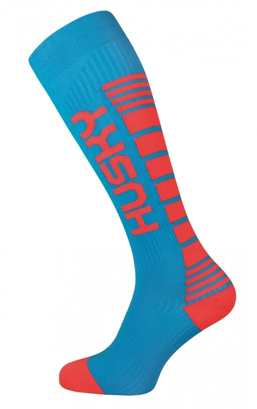 Beste Prijs Husky Compress fit sokken (2) blauw/rood SM (36-41)