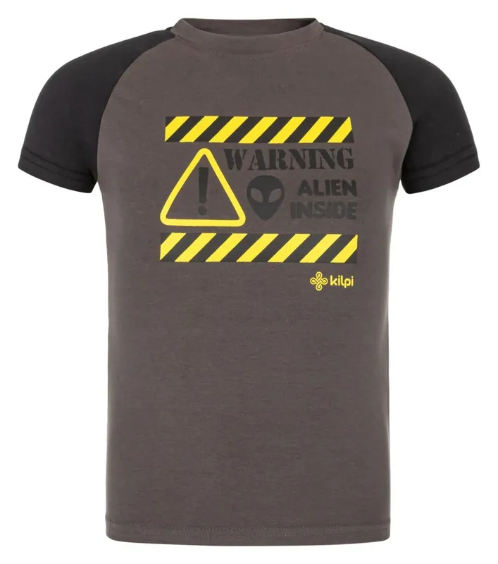 Kilpi SALO-JB DGY katoenen T-shirt voor jongens 110 Gereduceerde Prijs