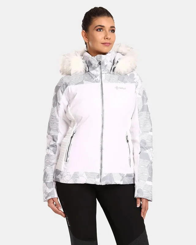 Speciale Aanbieding Kilpi LENA-W WHT dames ski-jas met geïntegreerde verwarming 34