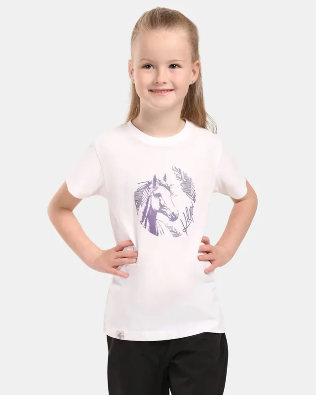 Direct Verzonden (Sold out) Kilpi MALGA-JG katoenen T-shirt voor meisjes wit