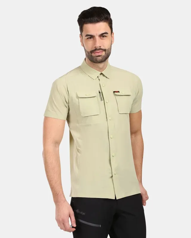 Kilpi BOMBAY-M heren overhemd beige S Direct Beschikbaar