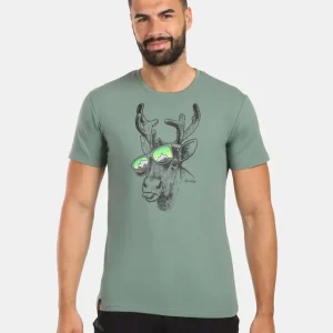 Veilige Betaling Kilpi DISCOVER-M T-shirt voor heren, kaki S
