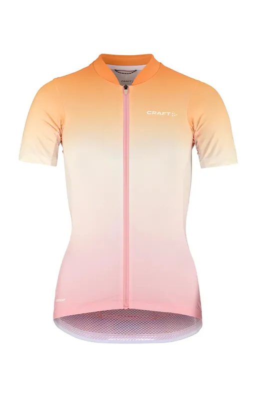 Craft ADV Endur Graphic damesfietsshirt roze S Tijdelijk Beschikbaar