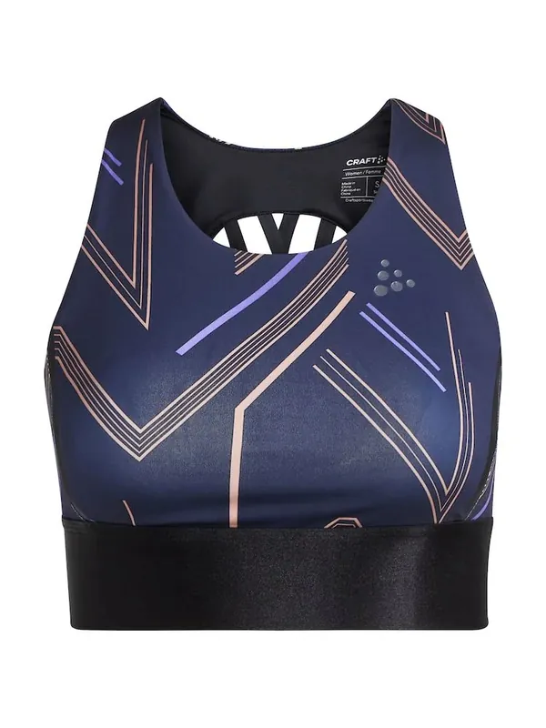 Craft ADV HiT Padded sporttop voor dames donkerblauw XS Aanbieding