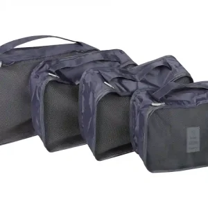 Husky Travel organizer set 4 stuks grijs Weekendaanbieding