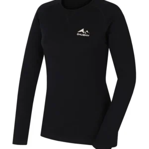 Uitverkoop Dames merino shirt Husky MEROW L black, maat S