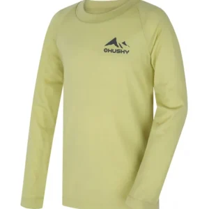 Kinder merino set Husky MERBO K lichtgroen, maat 134 Flitsaanbieding