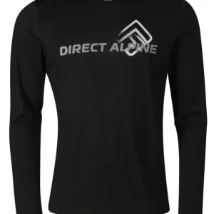 Voordeelprijs Heren merino shirt Direct Alpine FURRY LONG black (DA large sign) S