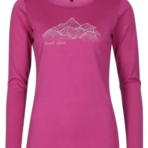 Direct Alpine FURRY LONG LADY orchid dames merino shirt (Sillent hills) XS Express Levering