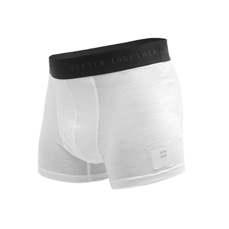 Heren boxershorts Sensor MERINO CORDURA wit S Speciale Aanbieding