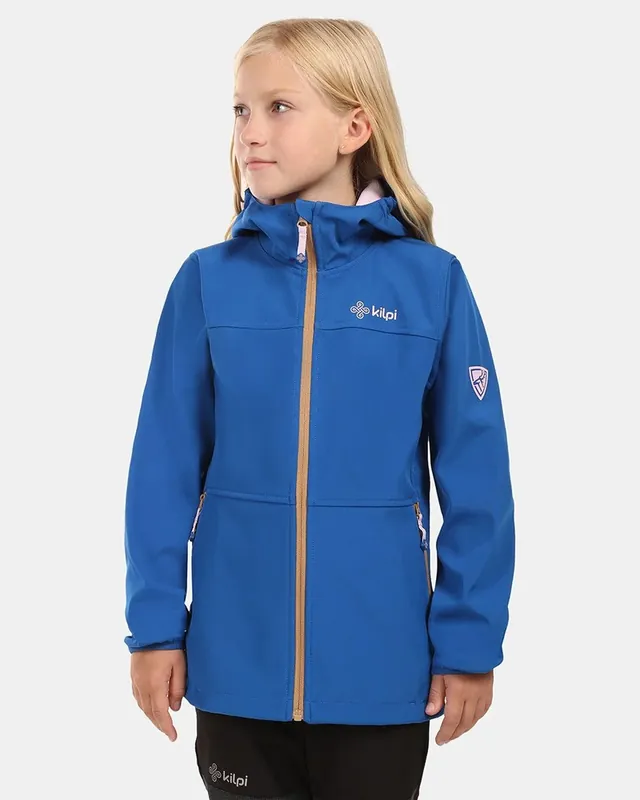 Meisjes softshell jas Kilpi RAVIA-J donkerblauw 122 Voordeelprijs
