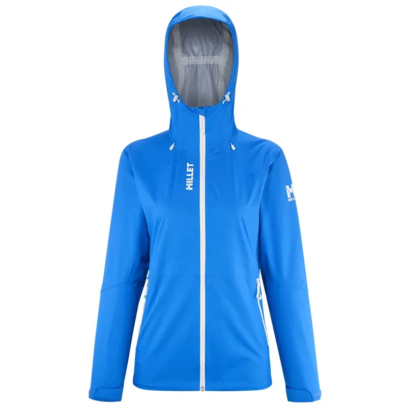Dames waterdichte jas Millet Fitz Roy Jacket ICON BLUE S Meest Verkocht