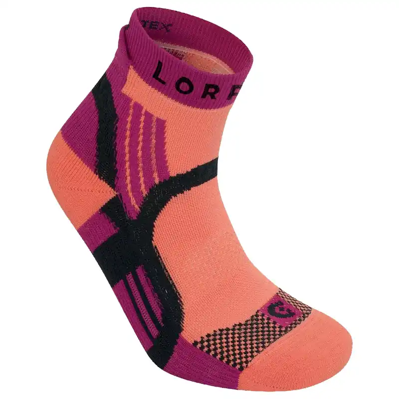 Merkproduct Dames hardloop sokken Lorpen T3 Trail Running Padded Eco 9028 CORAL 34-37 EU