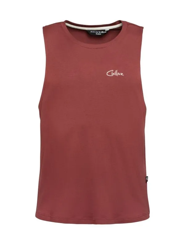 Actieprijs Heren tanktop Chillaz Calanques Tre Fartelli donkerrood M