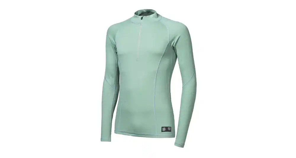 Sensor Merino DF rits basilicumgroen functioneel shirt S Betrouwbaar