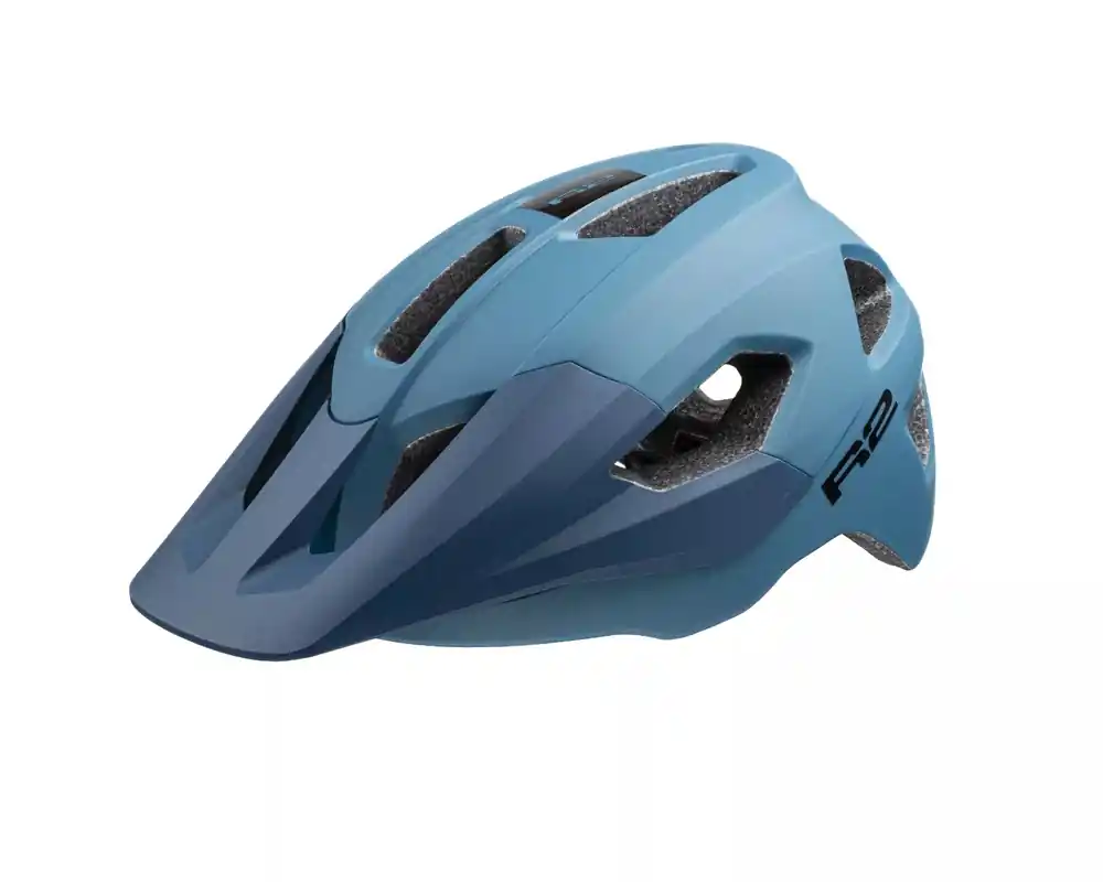 Nu Kopen Fietshelm R2 VORTEKS JUNIOR petrol blauw S 52-56cm