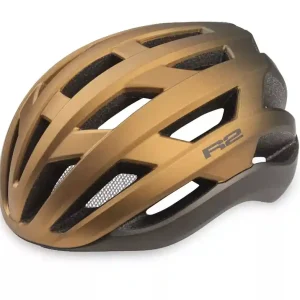 Fietshelm R2 VERGE goud zand, černá 59-61 cm Finale Uitverkoop