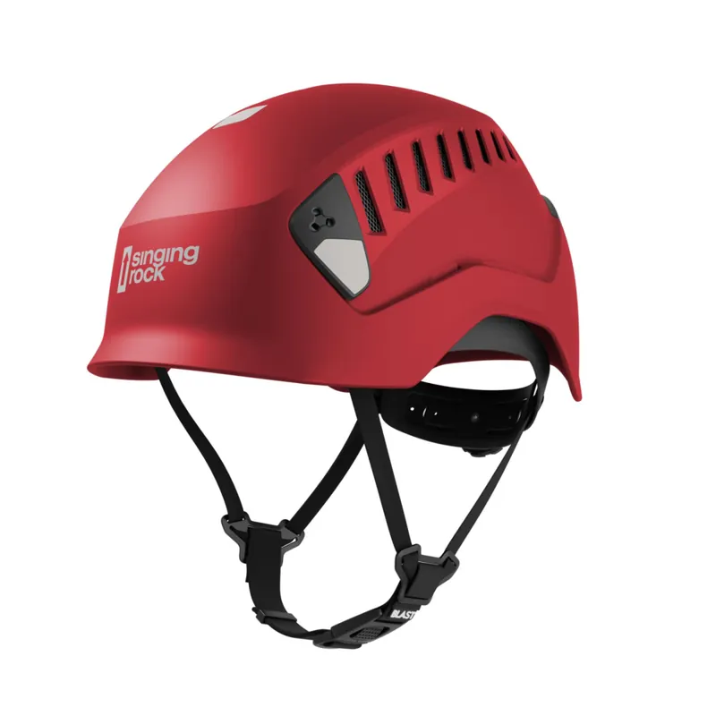 Shop Nu Werkhelm Singing Rock Blast orient red