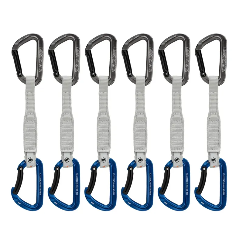 Set quickdraws Mammut Workhorse Keylock 6-Pack grey-blue Korting