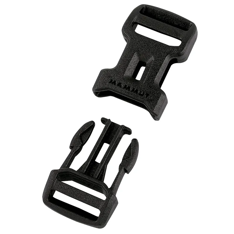Laatste Versie Gesp Mammut Dual Adjust Side Squeeze Buckle black 12 mm