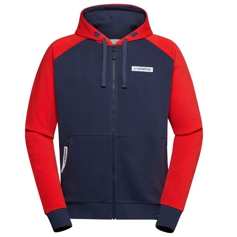 Lage Kosten Heren hoodie La Sportiva KAOS HOODY night sky/mountain red M
