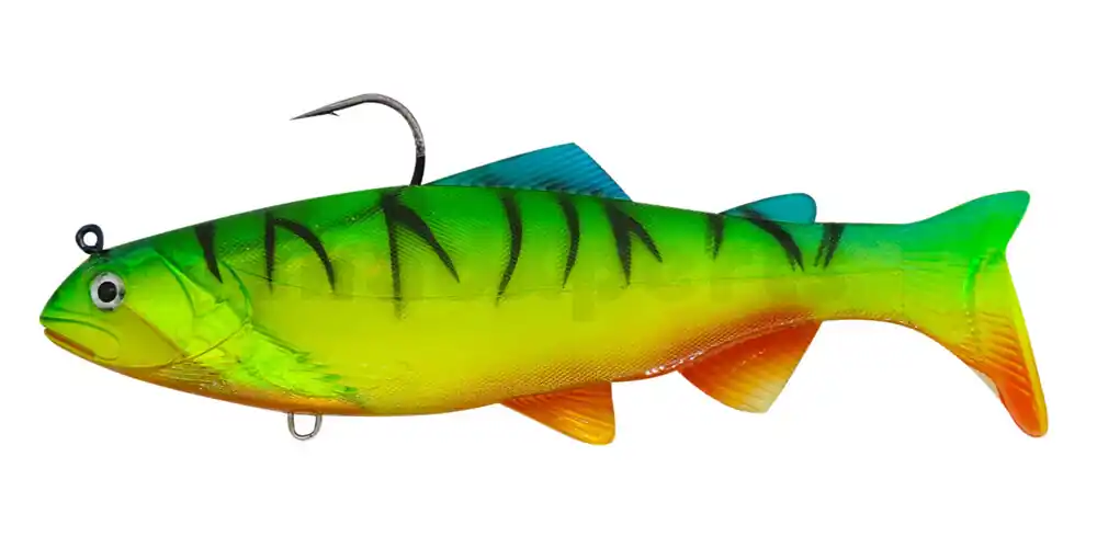 Flitsaanbieding Castaic Bass Hunter's Amerikaner Slow Fall Swimbait 8" (20cm) Fire Tiger