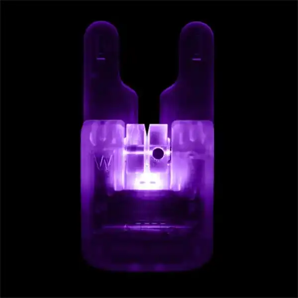 Tijdelijk Beschikbaar Gardner ATTs Crystal Illuminated Wheel Bite Alarm Paars