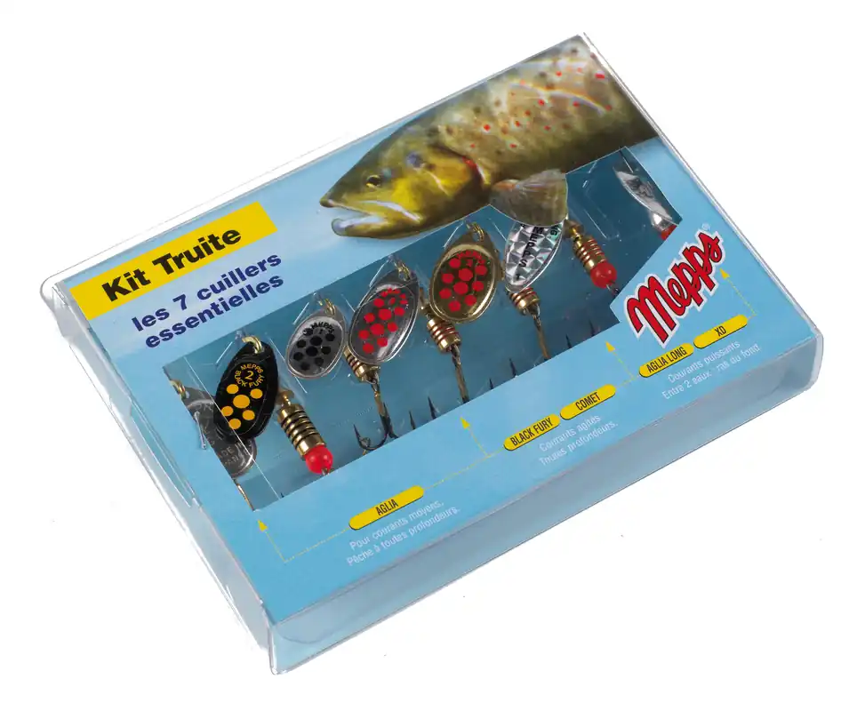 Gereduceerde Prijs Mepps Kunstaas Kit Forel (7 stuks)